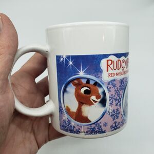 Rudolph The Red Nosed Reindeer‎ Mug By Sherwood 2007 Santa Snowman Elf Hermey